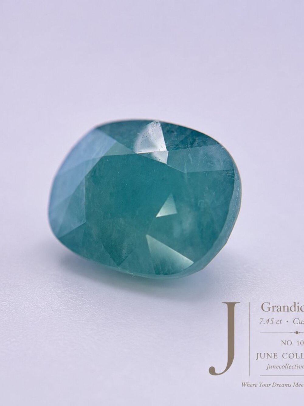 Grandidierite 7.45 Ct Cushion Cut Loose Gemstone Natural Blue Green